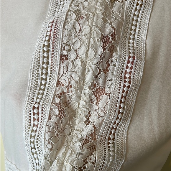 Zara White Lace Women's Peplum Top Size S - Picture 4 of 7